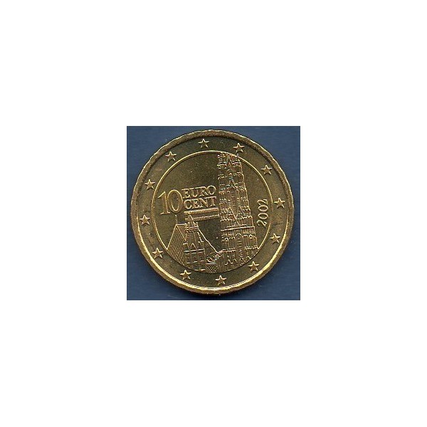 Pièce de 10 centimes d'Euro Autriche - 1ère Carte (2002-2007)