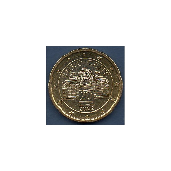 Pièce de 20 centimes d'Euro Autriche - 1ère Carte (2002-2007)