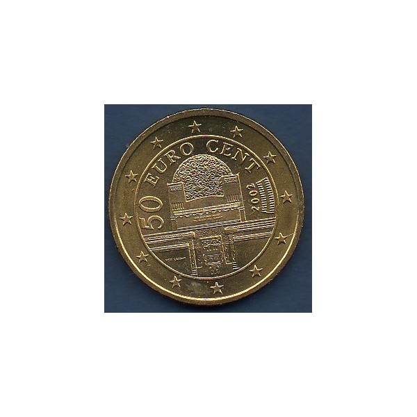 Pièce de 50 centimes d'Euro Autriche - 1ère Carte (2002-2007)