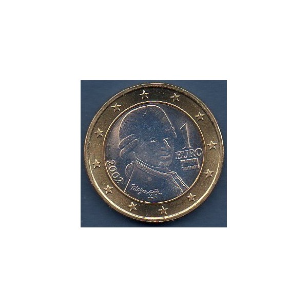 Pièce de 1 Euro Autriche - 1ère Carte (2002-2007)