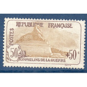 Timbre France Yvert No 153 Orphelin de la Guerre brun clair neuf **