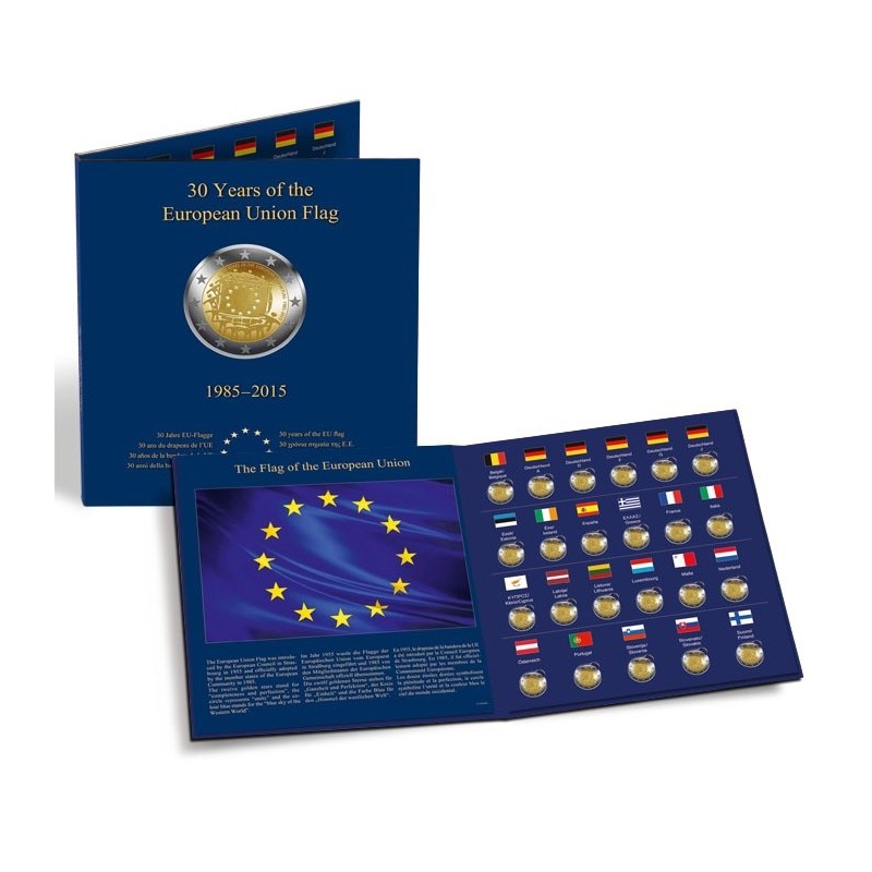 Album Collector PRESSO, Euro-Collection pour 2 euro Drapeau Européen