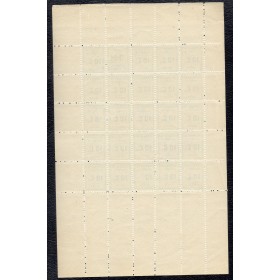 rare feuille entière timbres de gréve 10 ct avec les 2 variétés , le tete beche et le 10ct sans C