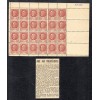 rare feuille entiére Pétain de 24 timbres faux de la libération