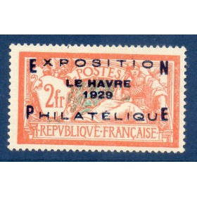 Timbre France Yvert No 257A Exposition du Havre neuf ** signé