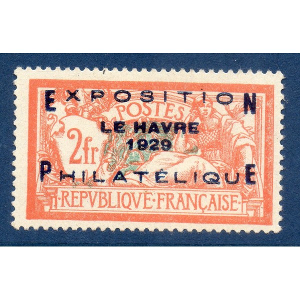 Timbre France Yvert No 257A Exposition du Havre neuf ** signé