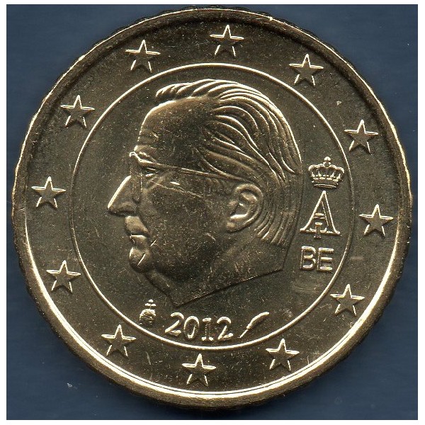 Pièce de 50 centimes d'Euro Belgique - Albert II, 2ème type (2009-2013)