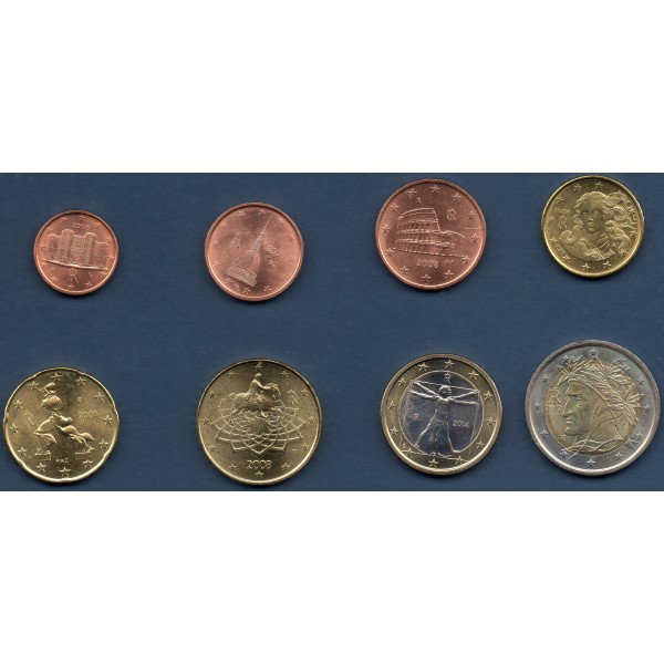 Série d'Euro d' Italie - 2ème carte (2007 à nos jours)