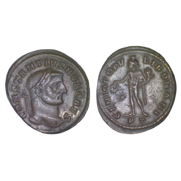 Ae1 Constance Chlore (294-306), RIC.32 GENIO POPVVLI ROMANI Ticinum