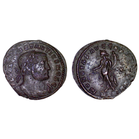 Ae1 Constance Chlore (300-301), RIC.445 MONETA S AVGG ET CAESS NN Trèves