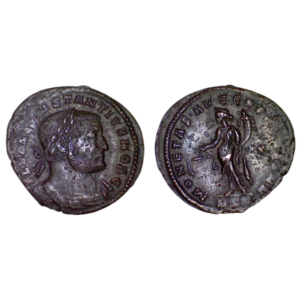 Ae1 Constance Chlore (300-301), RIC.445 MONETA S AVGG ET CAESS NN Trèves