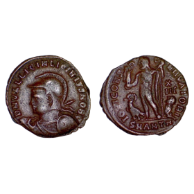 AE3 Licinius II (321-322), RIC.36 IOVI CONSERVATORI Antioche