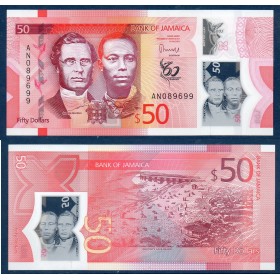 Jamaique P.96, Spl Billet de 50 dollars 2022 Gordon et Bogle