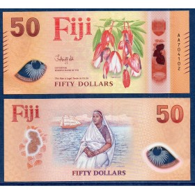 Fidji P.128a, Neuf Billet de 50 Dollars 2026 Fleur Tagimoucia