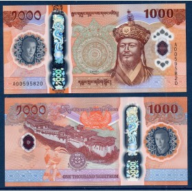 Bhoutan P.44 Neuf Billet de 1000 Ngultrum 2025 Ugyen Wangchuk