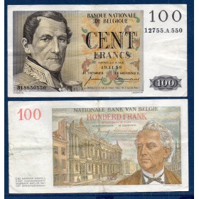 Belgique P.129c, TTB Billet de 100 Francs Belge 1958-1959