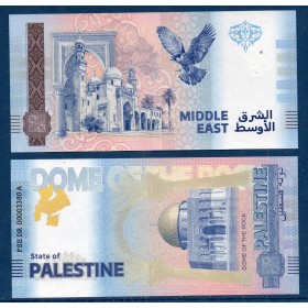 Palestine fantaisie neuf Billet Dome of the rock 2024 Middle East