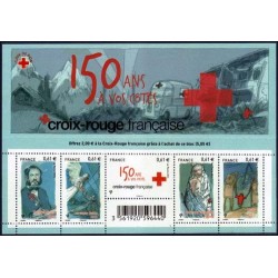 Bloc Feuillet France de 2014 Yvert F4910 Croix rouge