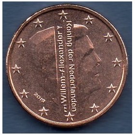 Pièce de 1 centime d'Euro Pays-Bas - Willem-Alexander (2014 à nos jours)