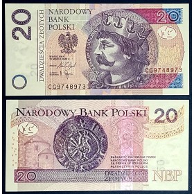 Pologne P.184c, Neuf, Billet de 20 Zlotych 2025 Boleslas Ier