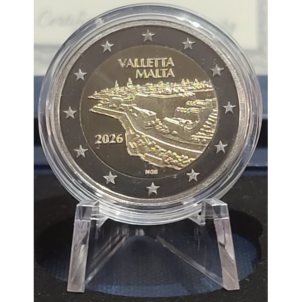 2 euro commémorative BE, Malte 2026 La Valette pièce de monnaie €