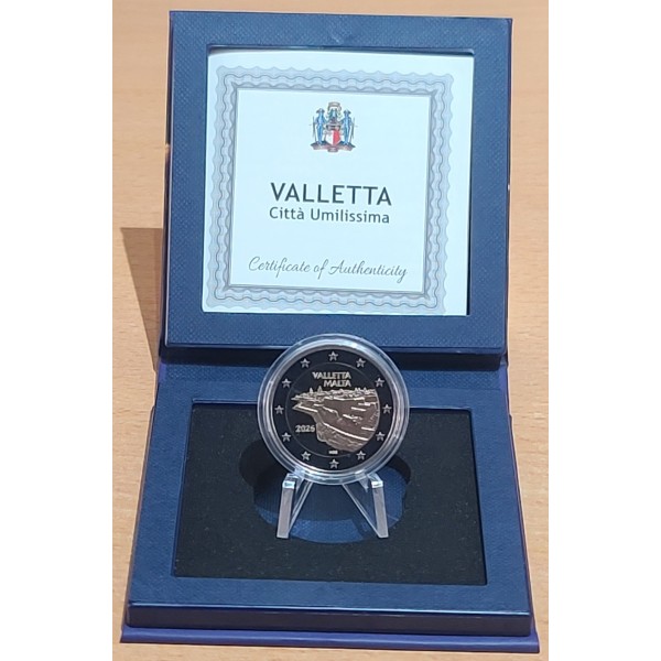 2 euro commémorative BE, Malte 2026 La Valette pièce de monnaie €