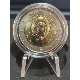 2 euro commémorative BE polissage inversé, Italie 2026, Saint François d'Assise pièce de monnaie €