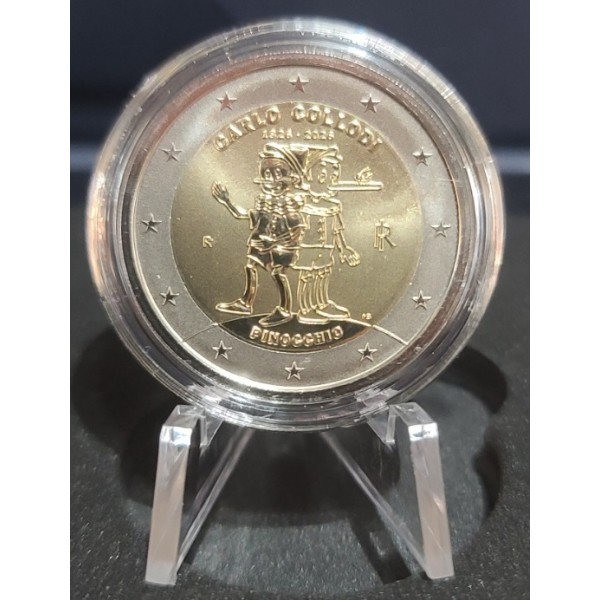 2 euro commémorative Italie 2026 Carlo Collodi - Pinocchio pièce de monnaie €