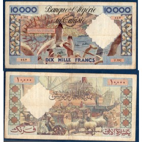 Algérie P.110, TB Billet de 10000 Francs 19.6.1957