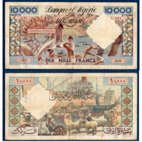 Algérie P.110, TB Billet de 10000 Francs 28.2.1955