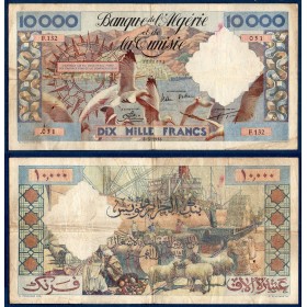 Algérie P.110, TB Billet de 10000 Francs 8.3.1956