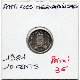 Antilles Neerlandaise 10 cents 1984 Spl, KM.10