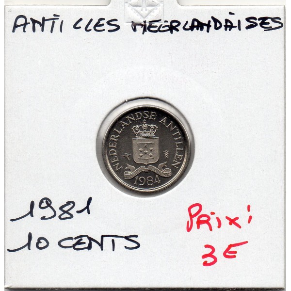 Antilles Neerlandaise 10 cents 1984 Spl, KM.10