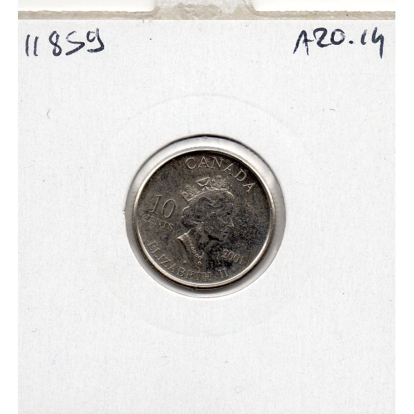 Canada 10 cents 2001 Spl, KM.412 année des bénévoles