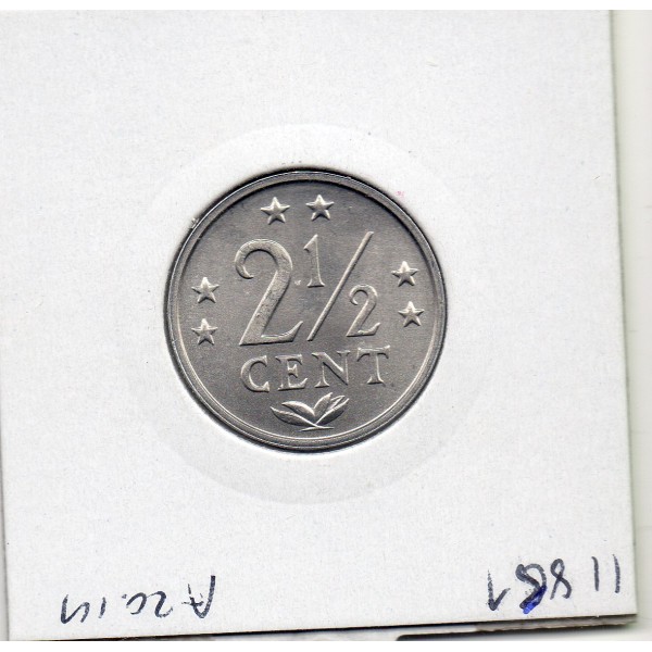 Antilles Neerlandaise 2 1/2 cent 1984 Spl, KM.9a Juliana