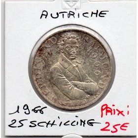 Autriche 25 Schilling 1966 Spl, KM.2899 Ferdinand Raimund