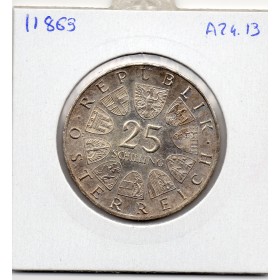 Autriche 25 Schilling 1966 Spl, KM.2899 Ferdinand Raimund