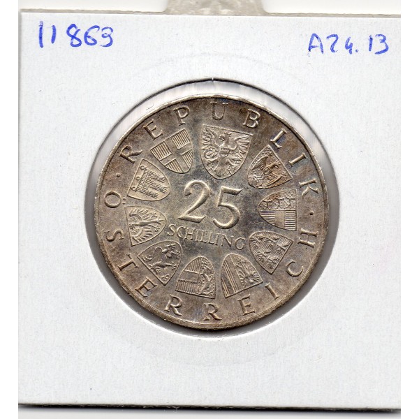 Autriche 25 Schilling 1966 Spl, KM.2899 Ferdinand Raimund