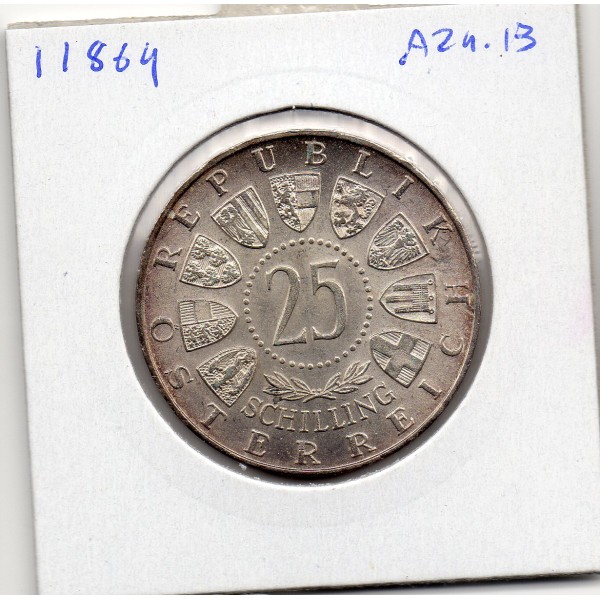 Autriche 25 Schilling 1956 Spl, KM.2881 Mozart