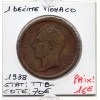 Monaco 1 Décime 1838 MC TTB-, Gad.105 Honore V