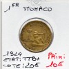 Monaco crédit Foncier 1 franc 1924 TTB+, Gad.127