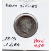 Italie Deux Siciles 1 lire 1813 TTB-, KM.257 Joachim Murat