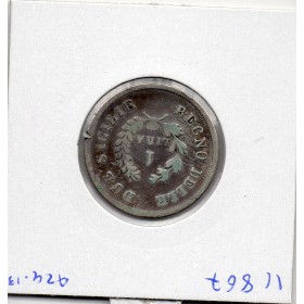 Italie Deux Siciles 1 lire 1813 TTB-, KM.257 Joachim Murat
