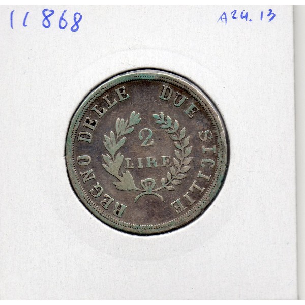 Italie Deux Siciles 2 lire 1813 TTB-, KM.258 Joachim Murat