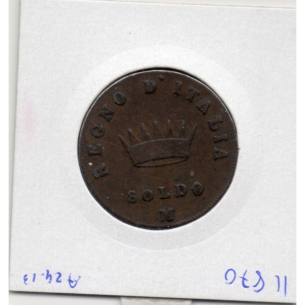 Italie Napoléon 1 soldo 1809 M Milan TB, KM.C3