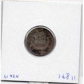 Italie Napoléon 10 soldi 1813 B Bologne TB,  KM.C6