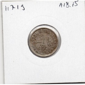 Hong Kong 10 cents 1881 Sup-, KM.6 Victoria