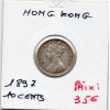 Hong Kong 10 cents 1897 Sup, KM.6 Victoria