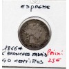 Espagne 40 centimos 1866 Etoile 6 branches Madrid TTB-, KM.628 Isabelle II