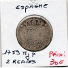 Espagne 2 reales 1759 M JP Madrid TB-, KM.388 Charles III